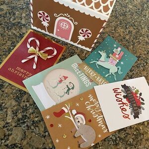 40 Premium Holiday Christmas Cards in Gingerbread